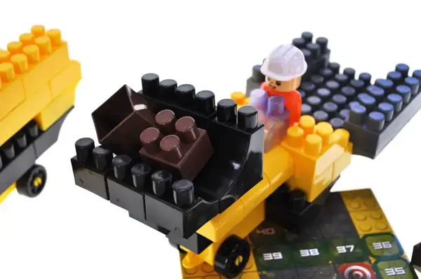 Конструктор блочний QB300-204 "Block&Steps: Мегабудівельник" + ходилка і меморі гра 3в1, 125дет. qbee купити недорого в Україні, фото 4