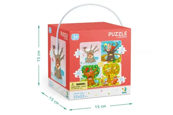 Пазли - 4в1 - 300125 "Пори року" (12,16*20*24 елм., р.22x22 см) DoDo купити недорого в Україні, фото 5