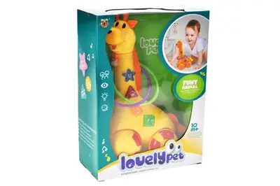 Каталка K-17 "Жираф" озвучена, зі світлом, в коробці р.20,3x9,5x27,5 см YG Toys купити