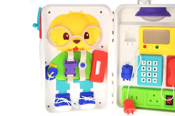 Бізіпланшет XQS2069A активна панель, шухляди, замки, дверцята, в коробці р.23x9x27 см YG Toys купити недорого в Україні, фото 7