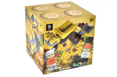 Конструктор блочний QB300-204 "Block&Steps: Мегабудівельник" + ходилка і меморі гра 3в1, 125дет. qbee купити