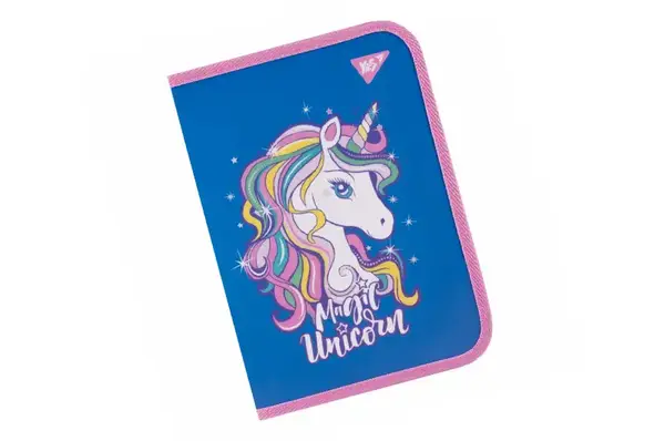 Папка для зошитів Yes пласт. на блискавці В5 "Glamour" синя 492206 купити