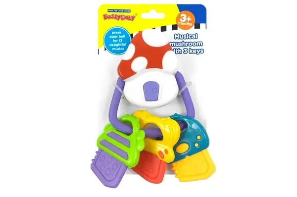 Брязкальце 0887 ключики з прорізувачем муз.лист 18,5*3,5*12 см купити