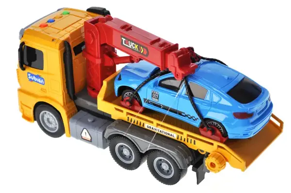 Евакуатор S977-48A інерційний, озвучений, зі світлом, в коробці р.33x12x19см YG Toys купити недорого в Україні, фото 5