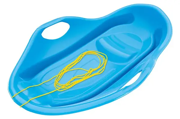 Санки льодянка 9826 №5 з шнурком, блакитні, коралові ТЕХНОК купити недорого в Україні, фото 3