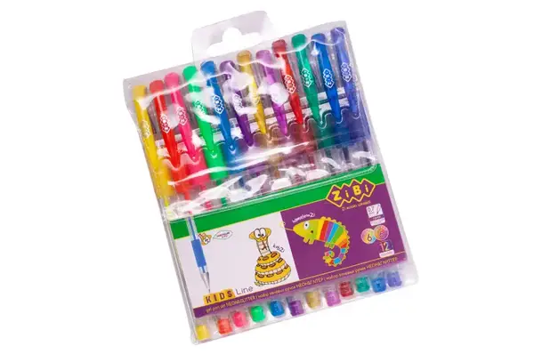 Набір з 12-ти гелевих ручок NEON+GLITTER, 12 кольорів ZB.2204-99 купити