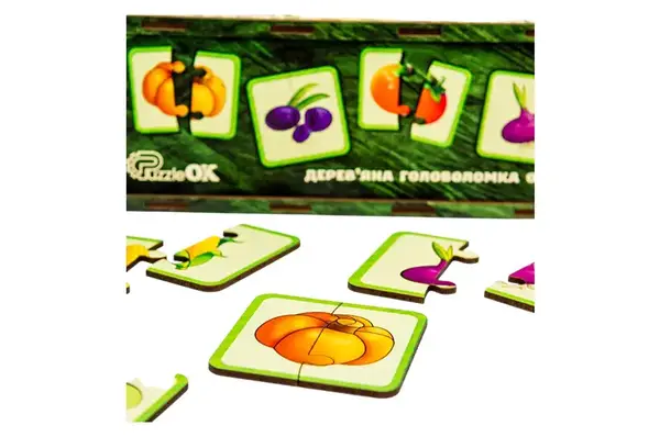 Головоломка дерев'яна Puz-95963 "Овочі" PuzzleOk купити недорого в Україні, фото 4