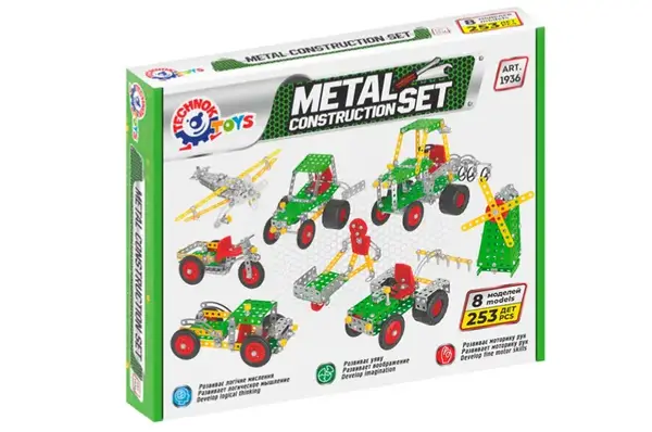 Конструктор металевий 1936 "Фермерська техніка" 253 дет. в коробці ТЕХНОК купити