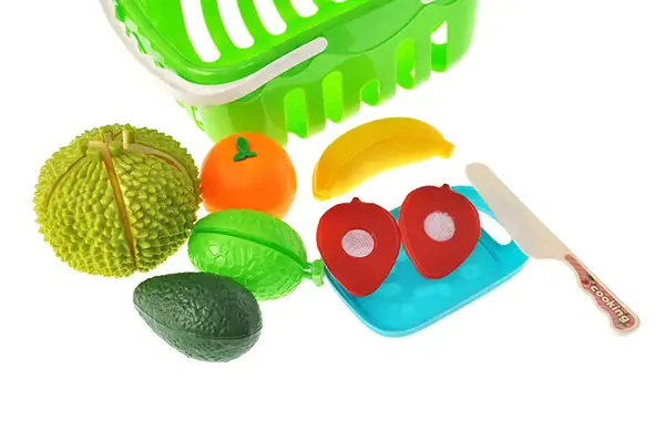 Набір продуктів 633-55 на липучках, в корзині р.24,5x16,3x11см YG Toys купити недорого в Україні, фото 4
