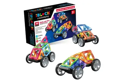 Конструктор магнітний PL-923-527 16 деталей, короб. 26,5x7,2x18,3см IBLOCK купити
