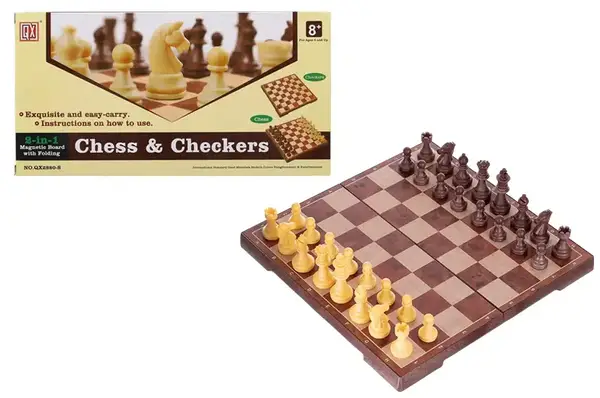 Шахи магнітні 2в1, в коробці QX2680 р.25*15*4см купити