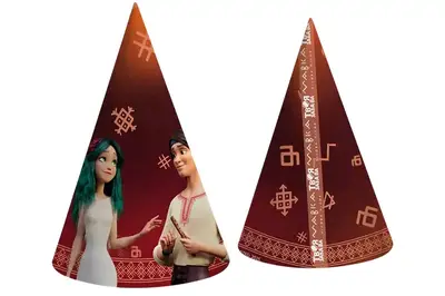 Ковпачок паперовий 20795 Мавка. Лісова пісня "Мавка і Лукаш" червоні 10шт. Твоя Забава купити