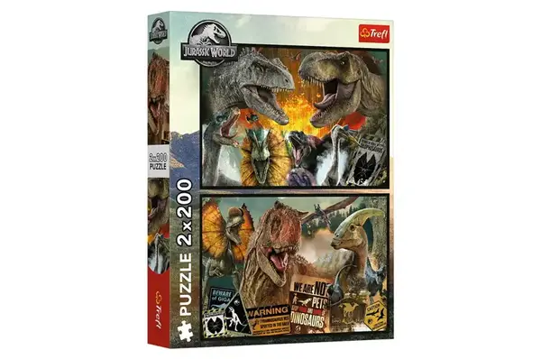 Пазли - 2в1 200 елм. - 13316 "Світ Юрського періоду", Trefl купити