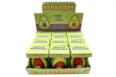 Антистрес TL-7604 Авокадо в коробці 12 шт в боксі, ціна за шт купити