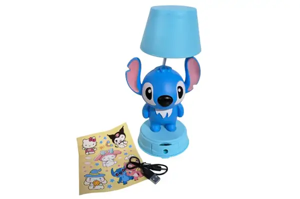 Лампа-нічник Стіч, 3 режими: функції настільної лампи та нічника, в комплекті наліпки USB-кабель 208А купити