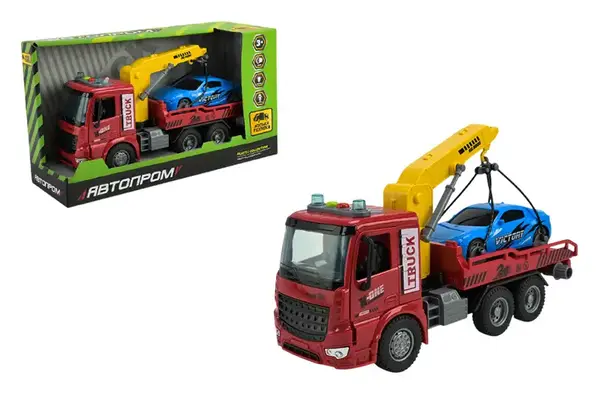 Машина AP9934 "Евакуатор" світло, звук, у короб.33.5x19x11.5см АВТОПРОМ купити