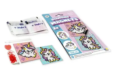 Набір з алмазною мозаїкою на магнітній основі для дітей "Мила кішечка" 9x9см AMG1046 IDEYKA купити