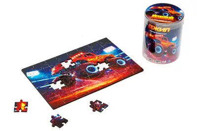 Пазл дерев'яний Puz-05003 Джип, А5 в тубусі PuzzleOk купити