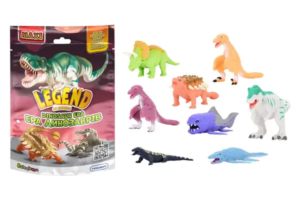 Стретч-іграшка у вигляді тварини 23/CN25– ЕРА ДИНОЗАВРІВ (в диспл.) #SBABAM купити
