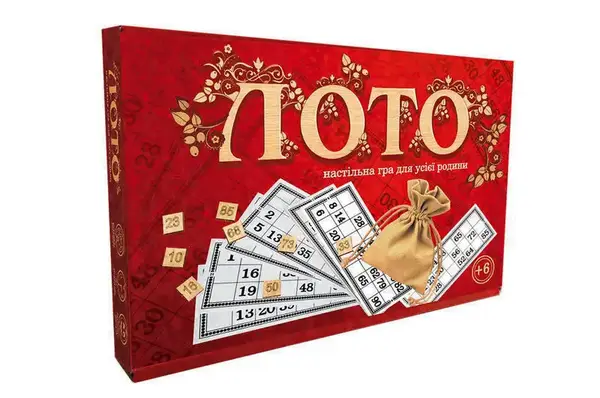 Настільна гра "Лото з дерев`яними фішками" 30656 STRATEG купити