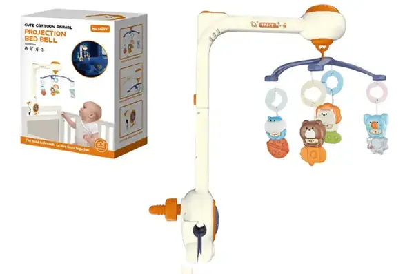 Мобіль на ліжечко YK7014 тваринки,на батарейках,з музикою,світлом,в коробці р.22,5x12x20,5см купити