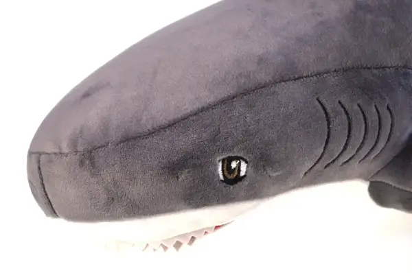 М'яка іграшка "Акула" сіра р.55*20*30см купити недорого в Україні, фото 4