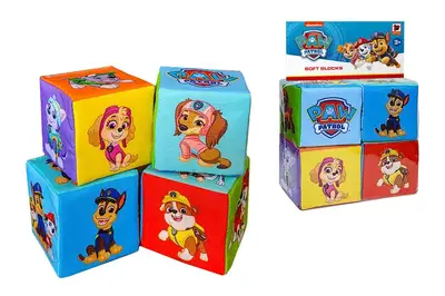 Набір м'яких кубиків MC090501-09 "Щенячий патруль: Команда" 4 штуки в кульку Масік купити