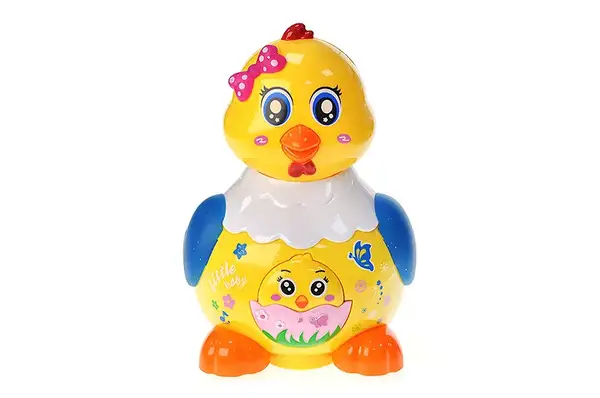 Курка музична 0616, зі світлом, несе яйця, в коробці р.16*15*20 см купити недорого в Україні, фото 4