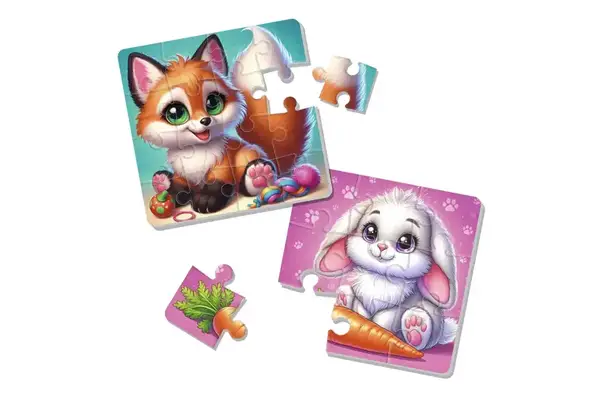 М'які пазли "Зайчик та лисичка" VT1102-35 Vladi Toys купити недорого в Україні, фото 4