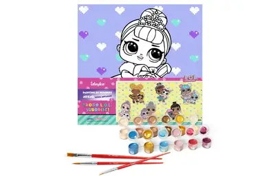 Набір для розпису по номерах 40x40 см KHO6289 "L.O.L. TroopSurprise Crystal Queen With Crystal Bunny" Ideyka купити