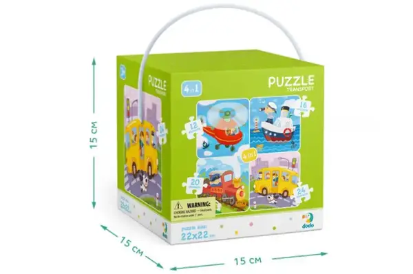Пазли - 4в1 - 300132 "Транспорт" (12,16*20,24 елм., р.22x22 см) DoDo купити недорого в Україні, фото 5