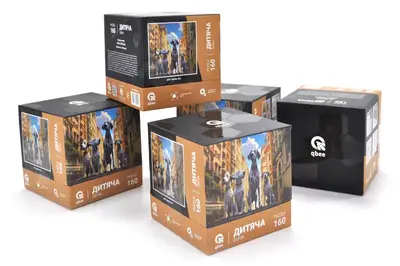 Пазли - 160 елм. - QB500-005 "Чотири далматинці" qbee купити