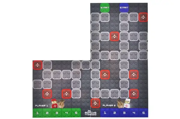 Конструктор блочний QB300-007 "Block&Steps: НОВА ПОШТА. Центральне відділення" + ходилка і гра 3в1, 91дет. qbee купити недорого в Україні, фото 3