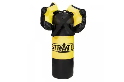 Боксерський набір NEW жовто-чорний середній (2072) Strateg купити