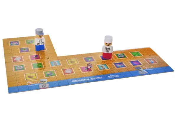 Конструктор блочний QB300-206 "Block&Steps: Рожева Вілла" + ходилка і меморі гра 3в1, 124дет. qbee купити недорого в Україні, фото 4