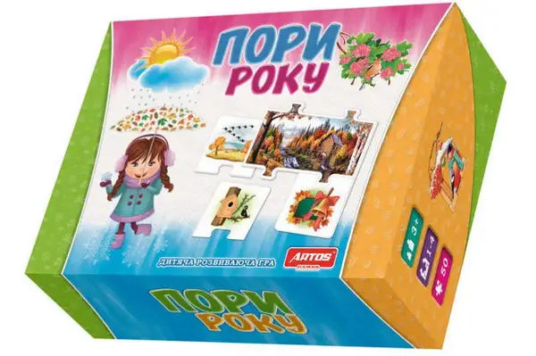 Розвиваючі пазли "Пори року" в коробці ARTOS купити