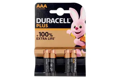 Батарейки DURACELL PLUS AAА LR03/MN2400 4 шт купити