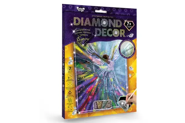 Набір для творчості DD-01-01,02..07,09,10,11 "DIAMOND DECOR" DANKO купити недорого в Україні, фото 3