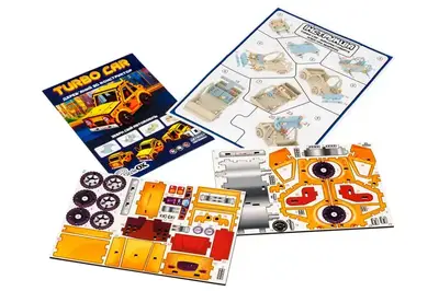 Конструктор дерев'яний Puz-00958 "Turbo Car" в кульку PuzzleOK купити