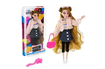 Лялька Emily Grace KH24/002 в стильному вбранні, аксес, і короб. 16,4*37,5*5,2 см купити