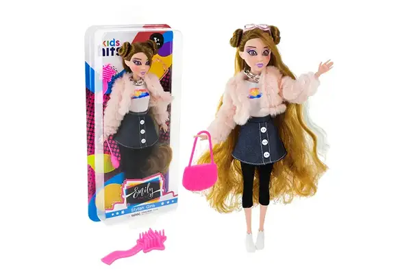 Лялька Emily Grace KH24/002 в стильному вбранні, аксес, і короб. 16,4*37,5*5,2 см купити