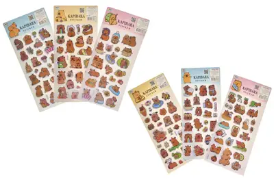 Наліпки дитячі 762886ML "Капібара" р.10x22 см Malevaro купити