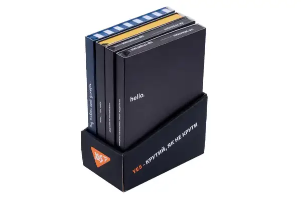 Щоденник в боксі А5 недатований Yes "Монохром" А5 "Крутий, як не крути" купити