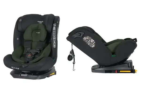 Автокрісло CRL-17001 "Asteroid" Hunter Green 40-150см, i-Size, ISOFIX, поворот CARRELLO купити