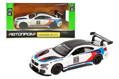 Машина металева "Автопром" 4368, 1:44 BMW M6 GT3,1 колір, відкриваються двері, в коробці р. 14,5*6,5*7см Машина металева "Автопром" 4368, 1:44 BMW M6 GT3,1 колір, відкриваються двері, в коробці р. 14,5*6,5*7см купити