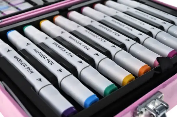 Набір для малювання та творчості двоярусний Art Set 82 предмети, у валізі, в асортименті купити недорого в Україні, фото 5