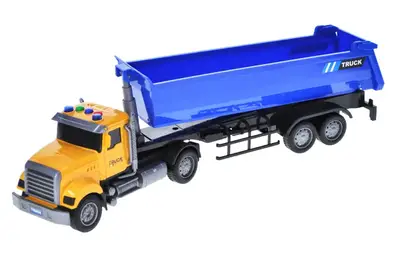 Машина самоскид RJ6674-5 інерційна, озвучена, зі світлом, в коробці р.44,6x10x16,6 см YG Toys купити