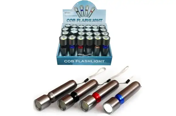 Ліхтарик світлодіодний, 3*AAA, алюмінієвий корпус, в блоці 24шт CA-C701/NF801 р.14.5*21.5*12.5см купити