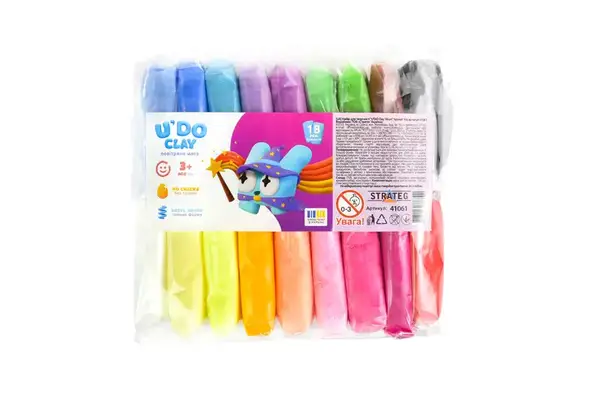 Набір для творчості " U'DO Clay " 18 шт. брикет 10г 41061 STRATEG купити недорого в Україні, фото 2