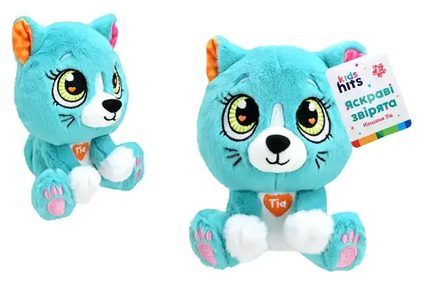 М'яка іграшка KidsHits Brightmals KH62/002 Киця Tia 15 см купити